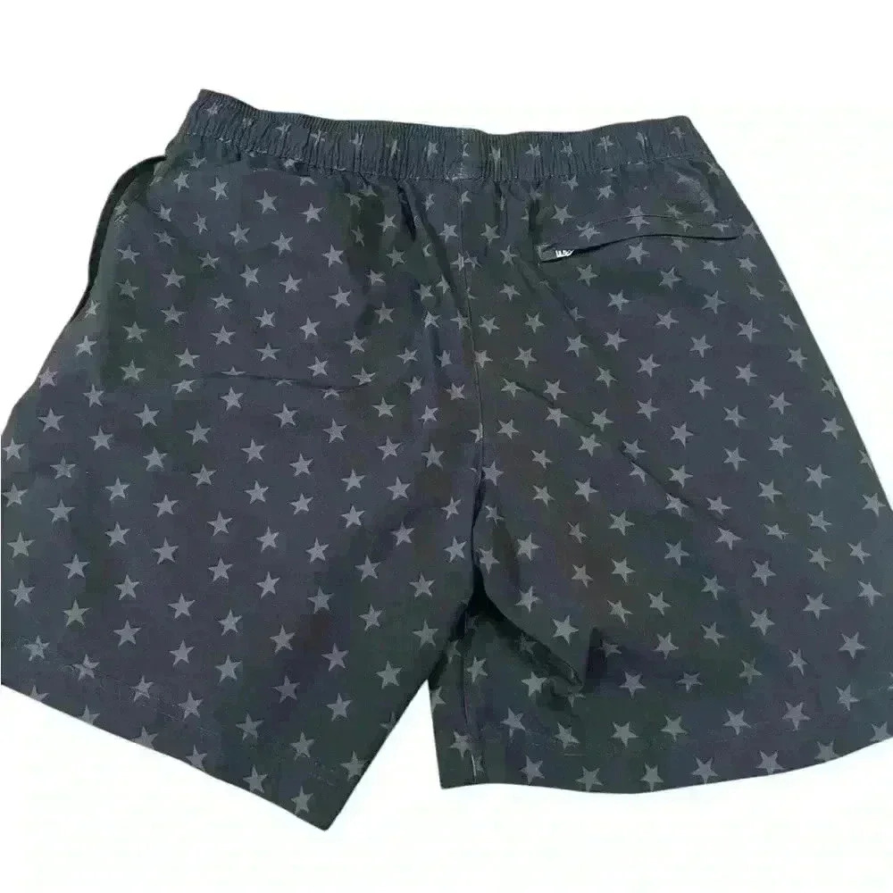 Men’s Black & Gray Chubbies Swim Shorts 7 inches Size Small